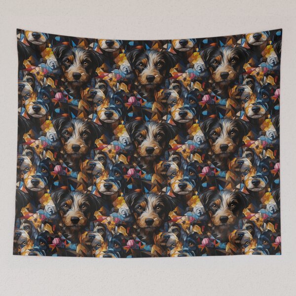 Item preview, Exclusive Artwork Cute Dogs Mosaic Puppies Gift Ideas P103-2 designed and sold by MPCFICTION.