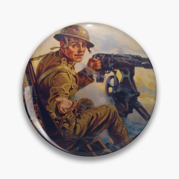 Item preview, Back The Front WWI Propaganda Heroic Soldier designed and sold by InnerCitadel.