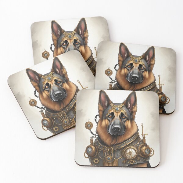 Item preview, STEAMPUNK STYLE GERMAN SHEPHERD DOG designed and sold by cubiask.