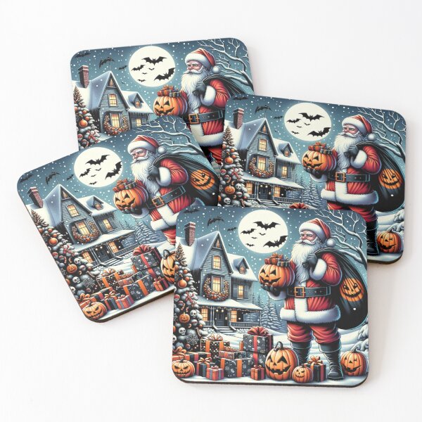 Item preview, Yuletide Fright: A Spooky Santa's Halloween Christmas designed and sold by WitchsHatStudio.