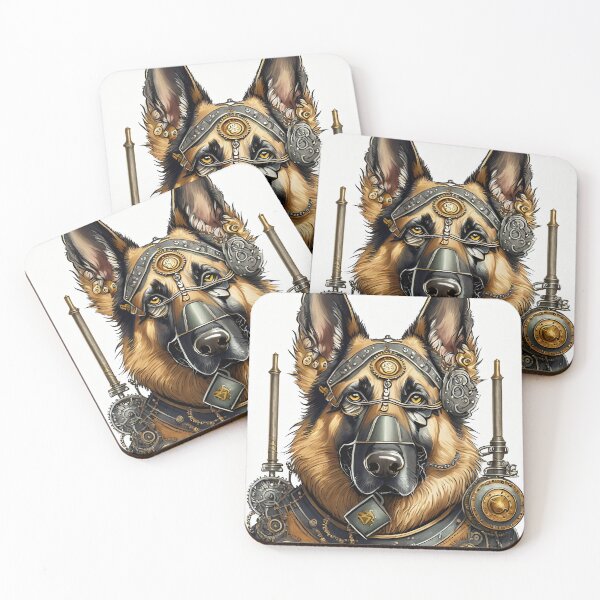 Item preview, STEAMPUNK STYLE GERMAN SHEPHERD DOG designed and sold by cubiask.