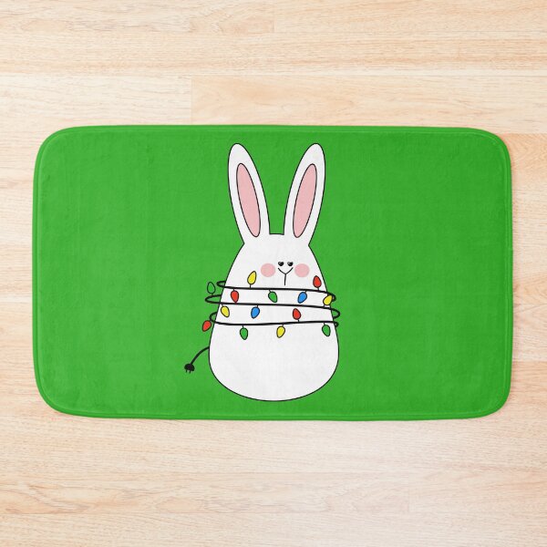 Item preview, Bunny tangled in a string of Christmas lights designed and sold by tentihandmade.