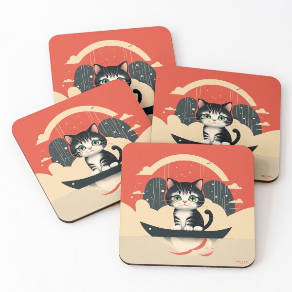 Item preview, Navigating Kitten - Chic Chat Créations Ref.058 designed and sold by ChicChat.