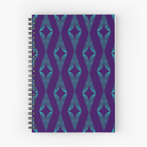Item preview, Turquoise Triangles Half Drop - Deep Plum designed and sold by CushyNest.