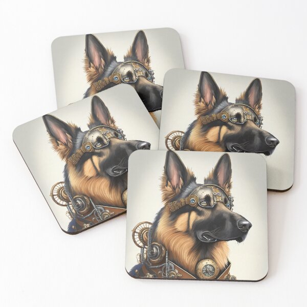 Item preview, STEAMPUNK STYLE GERMAN SHEPHERD DOG designed and sold by cubiask.