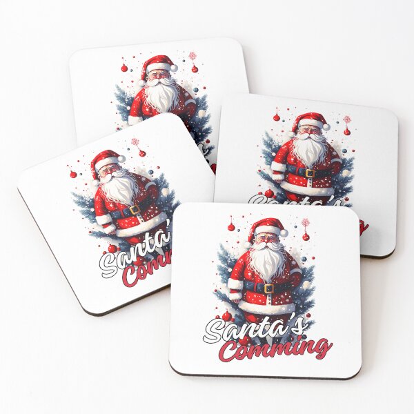 Item preview, Santa is comming  white background -Christmas Theme designed and sold by mndesignworx.