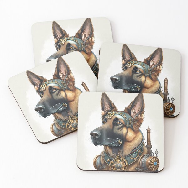 Item preview, STEAMPUNK STYLE GERMAN SHEPHERD DOG designed and sold by cubiask.