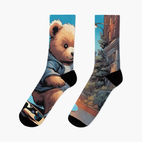 Item preview, Teddy riding a skateboard designed and sold by Colin Bentham.