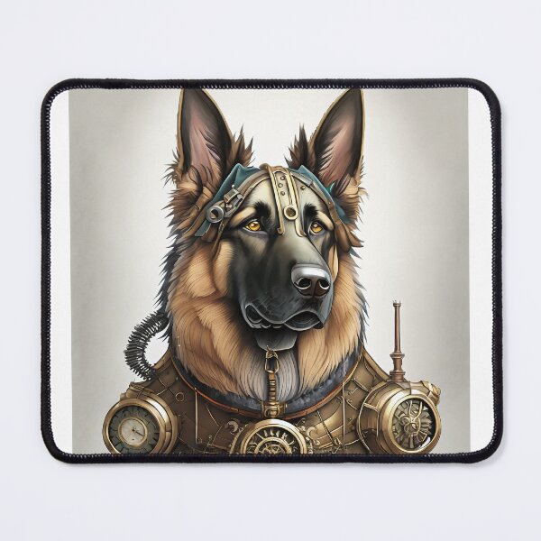 Item preview, STEAMPUNK STYLE GERMAN SHEPHERD DOG designed and sold by cubiask.
