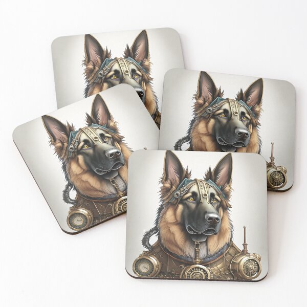 Item preview, STEAMPUNK STYLE GERMAN SHEPHERD DOG designed and sold by cubiask.