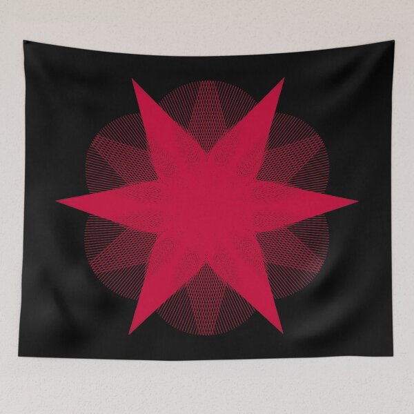 Item preview, CirclesOnCircle-2B [11116611-RED-BB] designed and sold by LottMultimedia.