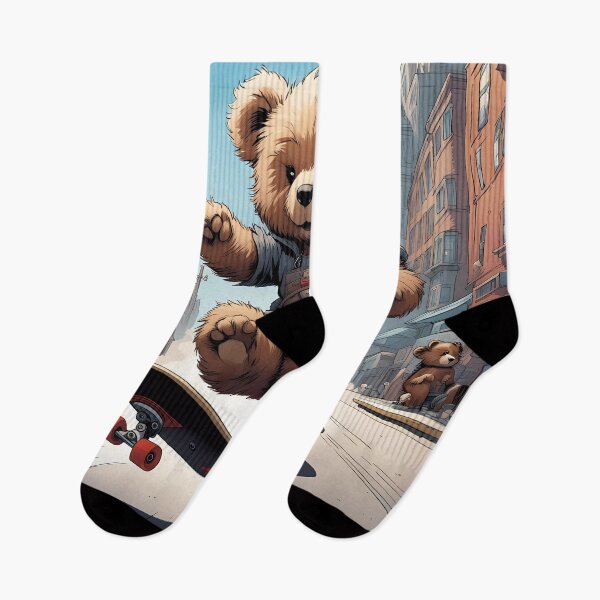 Item preview, Teddy riding a skateboard designed and sold by Colin Bentham.
