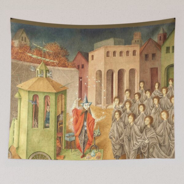 Aperçu de l'œuvre HAUTE DÉFINITION. Jongleur, de Remedios Varo. Haute définition créée et vendue par MINDTHECHERRY.