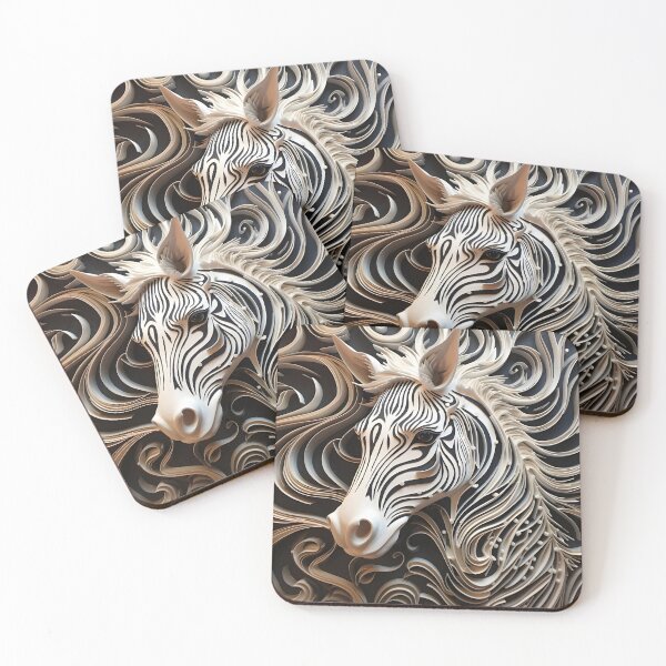 Item preview, intricate swirling realistic zebra pattern  designed and sold by dcrc.