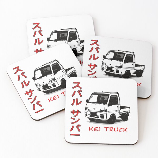 Item preview, Kei Van Subaru Sambar, Tiny Japanese Truck Outline designed and sold by mmmkei.