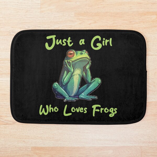 Item preview, Just a Girl Who Loves Frogs designed and sold by WallGemsArt.