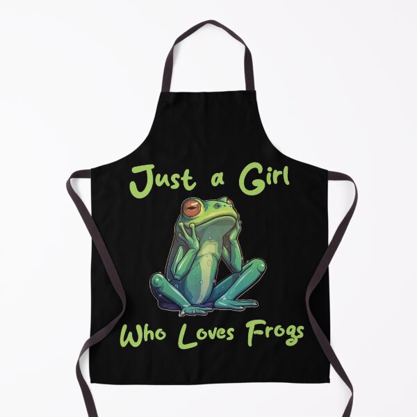 Item preview, Just a Girl Who Loves Frogs designed and sold by WallGemsArt.