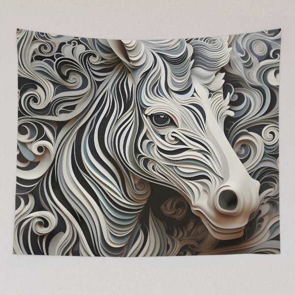 Item preview, intricate swirling realistic zebra pattern  designed and sold by dcrc.