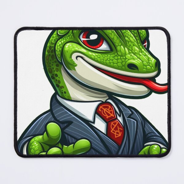 Item preview, The Elegant-Dressed Gecko of Corporate Charm designed and sold by Canaba.