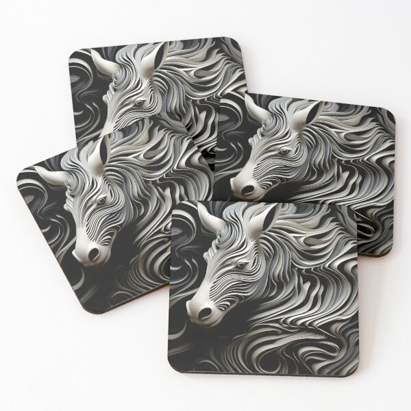 Item preview, intricate swirling realistic zebra pattern designed and sold by dcrc.