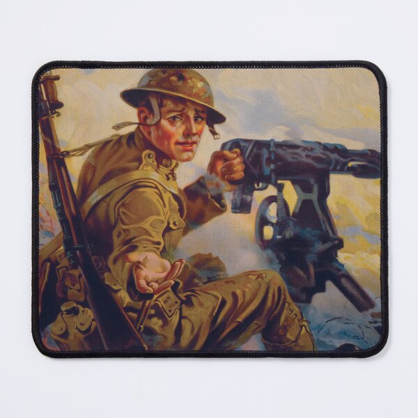 Item preview, Back The Front WWI Propaganda Heroic Soldier designed and sold by InnerCitadel.