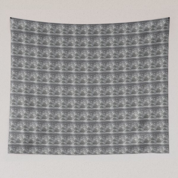 Item preview, Trees on Sparkling Gray Background designed and sold by Sadia  Jannat.