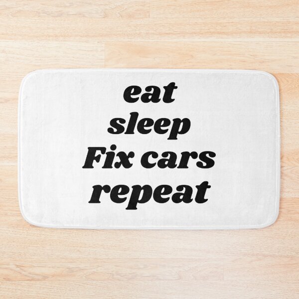 Item preview, Cool Eat Sleep Fix cars Repeat Saying, Funny  designed and sold by Modren-design.
