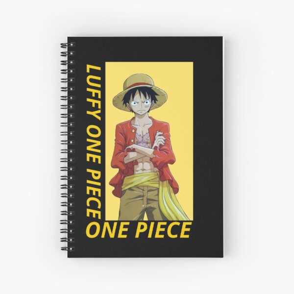 Pastele Luffy One Piece Film Red Custom Spiral Notebook Ruled Line