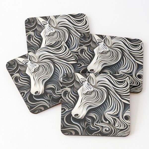 Item preview, intricate swirling realistic zebra pattern designed and sold by dcrc.