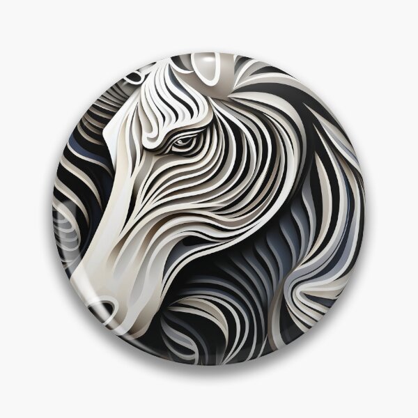 Item preview, intricate swirling realistic zebra pattern designed and sold by dcrc.