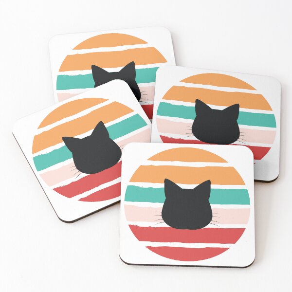 Item preview, Retro Sunset Cat Silhouette designed and sold by JPareDesign.