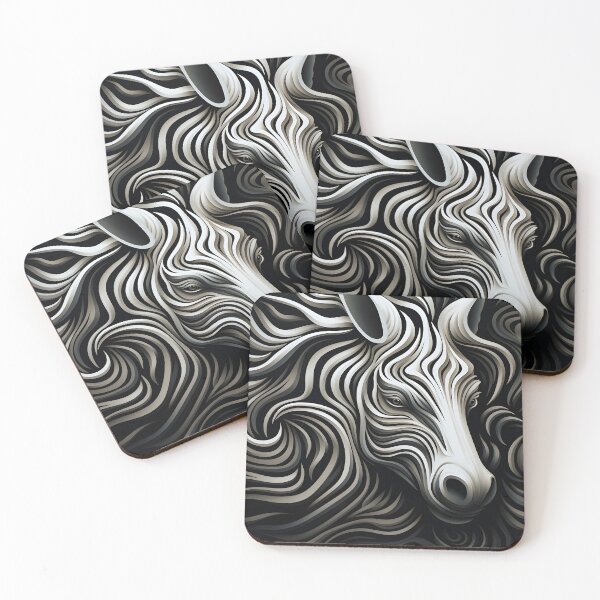 Item preview, intricate swirling realistic zebra pattern designed and sold by dcrc.
