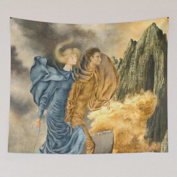 Aperçu de l'œuvre HAUTE DÉFINITION. La Fuite, de Remedios Varo. Haute définition créée et vendue par MINDTHECHERRY.