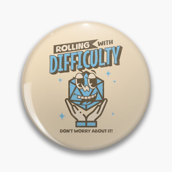 Item preview, Rolling With Difficulty Logo designed and sold by Buzzworthy Threads.