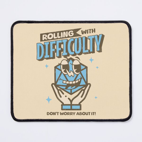 Item preview, Rolling With Difficulty Logo designed and sold by Buzzworthy Threads.