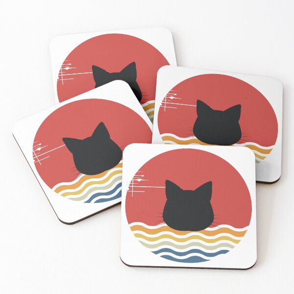 Item preview, Retro Sunset Cat Silhouette designed and sold by JPareDesign.