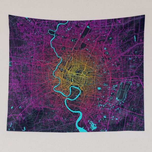 Item preview, Bangkok City Map of Thailand - Neon designed and sold by deMAP.