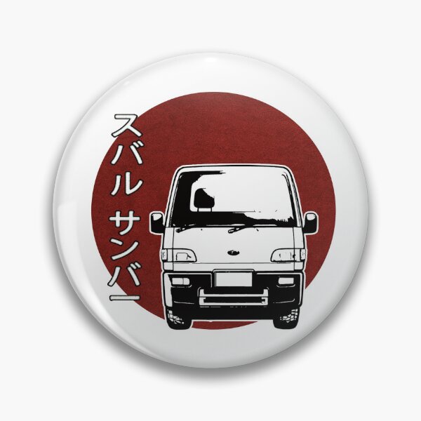 Item preview, Kei Truck Subaru Sambar, Tiny Japanese Van Outline, Kei Truck Outline. Japanese text designed and sold by mmmkei.