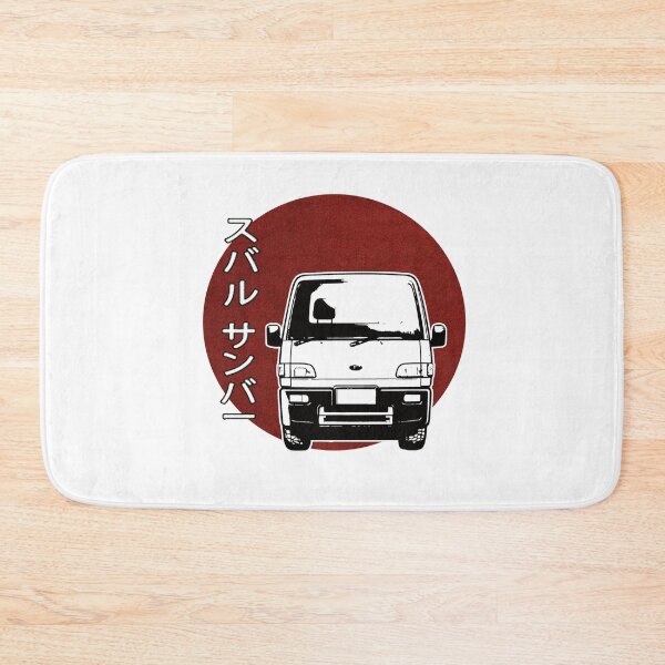 Item preview, Kei Truck Subaru Sambar, Tiny Japanese Van Outline, Kei Truck Outline. Japanese text designed and sold by mmmkei.