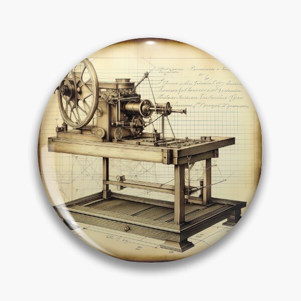 Item preview, An old drawing of the machine designed and sold by LanaGustavsson.
