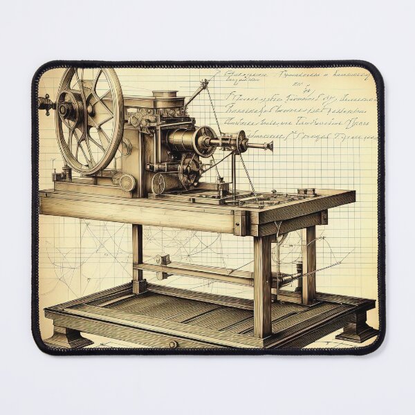Item preview, An old drawing of the machine designed and sold by LanaGustavsson.