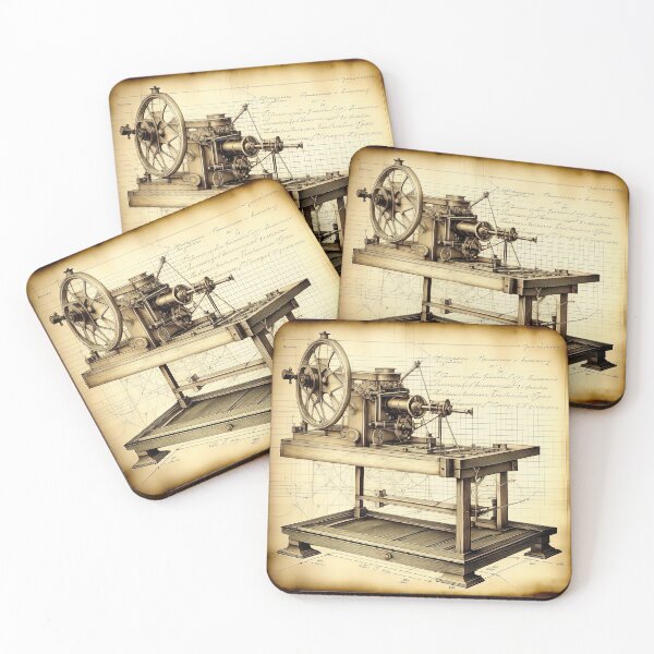 Item preview, An old drawing of the machine designed and sold by LanaGustavsson.