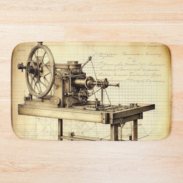 Item preview, An old drawing of the machine designed and sold by LanaGustavsson.