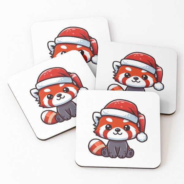 Item preview, Red panda santa  designed and sold by Wxjtecki.