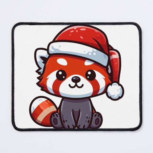 Item preview, Red panda santa designed and sold by Wxjtecki.