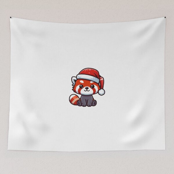 Item preview, Red panda santa  designed and sold by Wxjtecki.