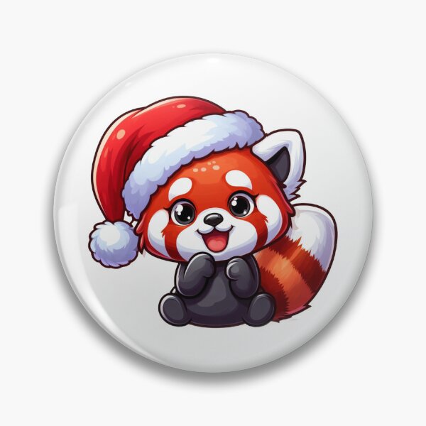 Item preview, Red panda santa  designed and sold by Wxjtecki.