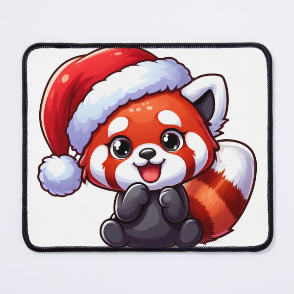 Item preview, Red panda santa designed and sold by Wxjtecki.