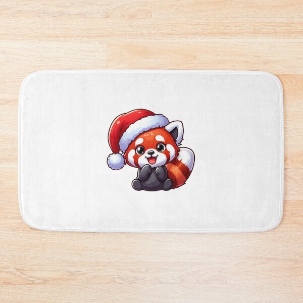Item preview, Red panda santa  designed and sold by Wxjtecki.