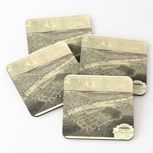 Item preview, Bay City, Míchigan (1867) designed and sold by allhistory.